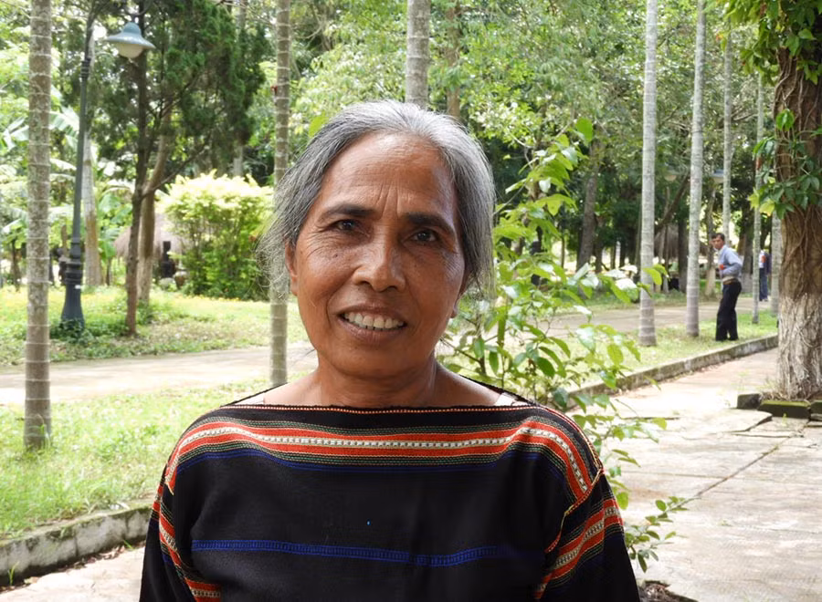  Bà Rcom H'Guăch. Ảnh: T.N