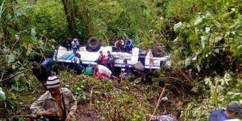  Một vụ tai nạn xe buýt tại Ấn Độ. (Ảnh minh họa: Newindianexpress)