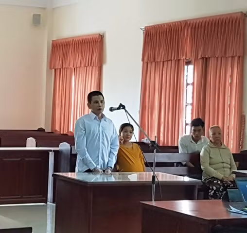 Bị cáo Phong tại phiên tòa sơ thẩm