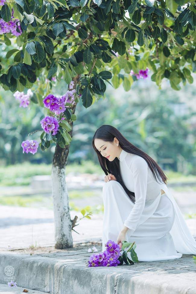  Sắc tím của bằng lăng khiến mỗi bức ảnh trở nên đẹp lạ thường. 