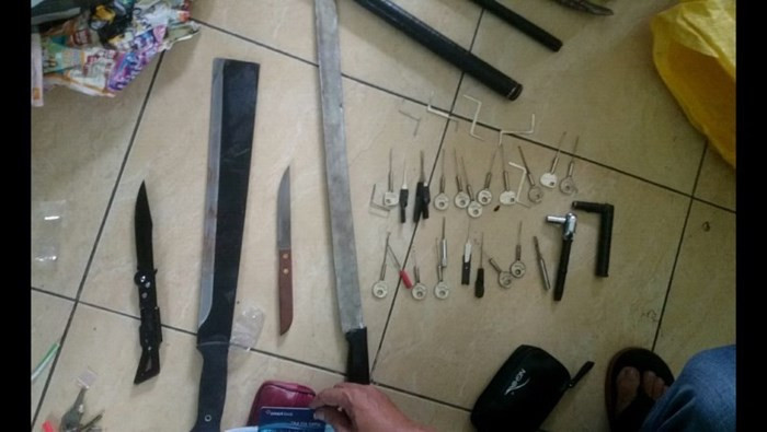 Tang vật thu giữ tại cơ quan điều tra.