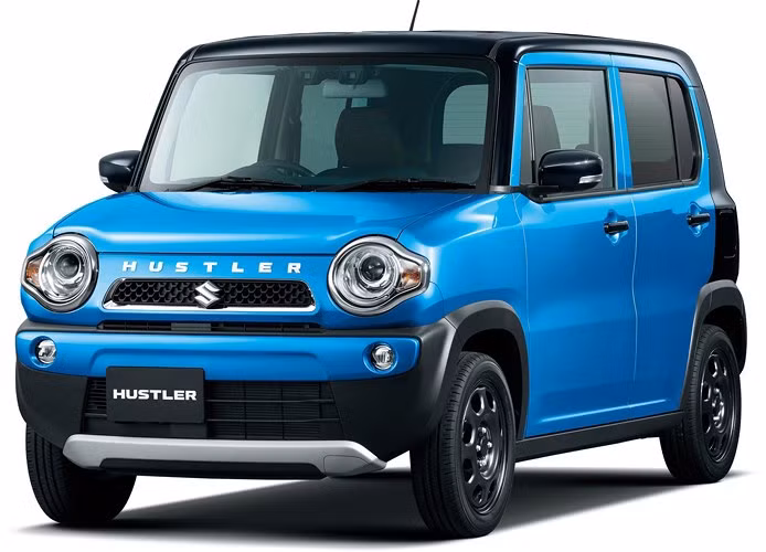 Dựa trên chiếc kei car mới được tung ra vài năm trước, chiếc Hustler Tough Wild được bán tại thị trường nội địa với 2 tông màu.