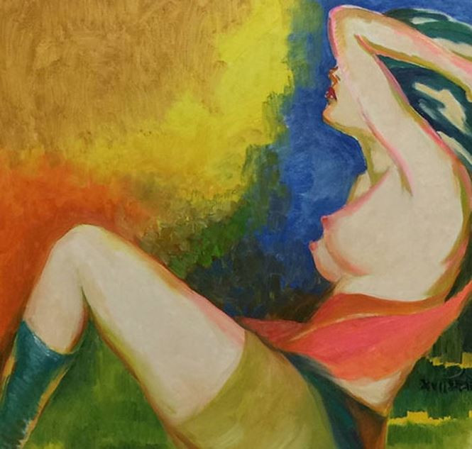 Tranh của họa sĩ Nguyễn Ngọc Dân.