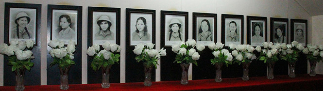 Di ảnh 10 nữ TNXP mở đường hy sinh tại Đồng Lộc