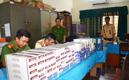 Số thuốc lá nhập lậu đang được cơ quan công an xử lý theo thẩm quyền. 