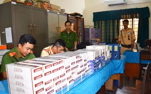 Số thuốc lá nhập lậu đang được cơ quan công an xử lý theo thẩm quyền. 