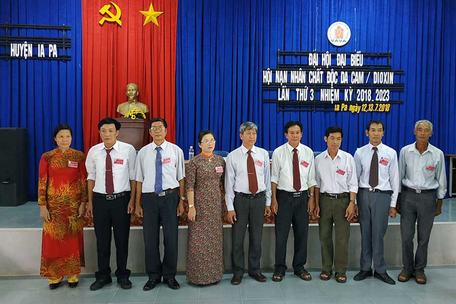  Đại hội Đại biểu Hội Nạn nhân chất độc da cam/dioxin huyện Ia Pa lần thứ III. Ảnh: Như Loan