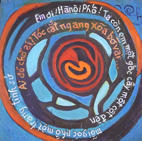  “Loạt tranh này được Phan Vũ gọi là “nỗi buồn rực rỡ”. Mà rực rỡ thật. Có gì đó thật trẻ trung trong cách ông bày tỏ bằng màu sắc. Có những chuyện thế sự và triết lý về cuộc đời, về cả những năm tháng chất chồng lên đôi vai ông” - cây bút bình luận mỹ thuật Nguyễn Trọng Chức nhận định.