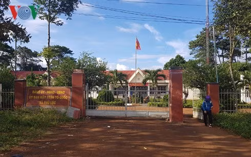 UBND xã Phú Lộc nơi ông Hùng đang công tác.