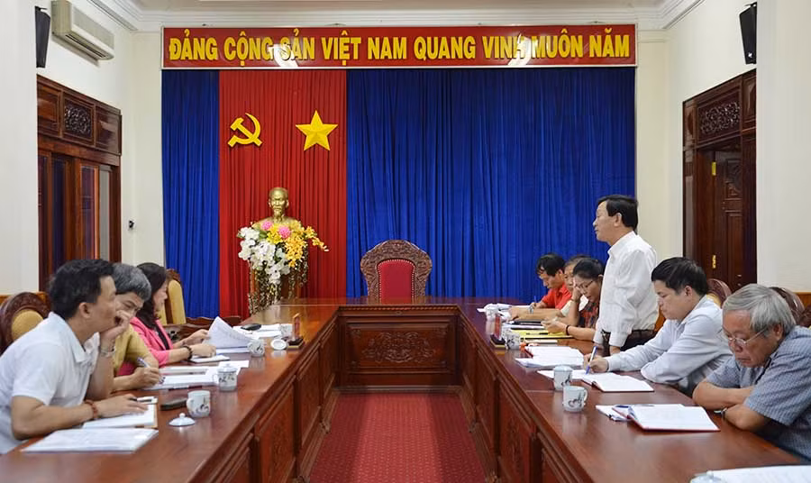 Toàn cảnh buổi làm việc. Ảnh: Phương Linh