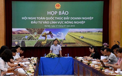 Toàn cảnh buổi họp báo diễn ra chiều nay (27/7), tại Hà Nội.