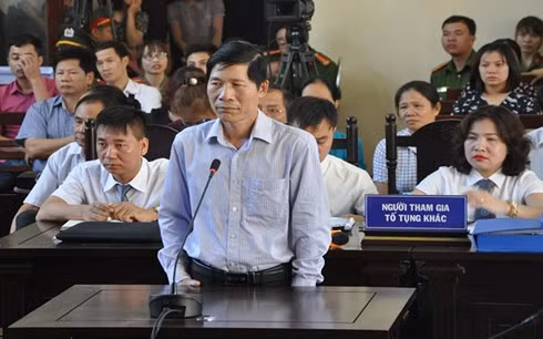 Ông Hoàng Đinh Khiếu tại phiên tòa trước đó - Ảnh: Lao Động