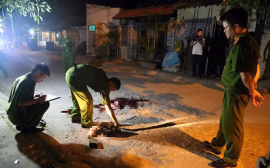 Hiện trường một vụ chém người - Ảnh minh họa Hiện trường một vụ chém người - Ảnh minh họa