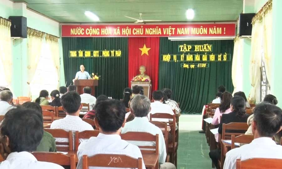 Quang cảnh lớp tập huấn. Ảnh: Hà Duyệt