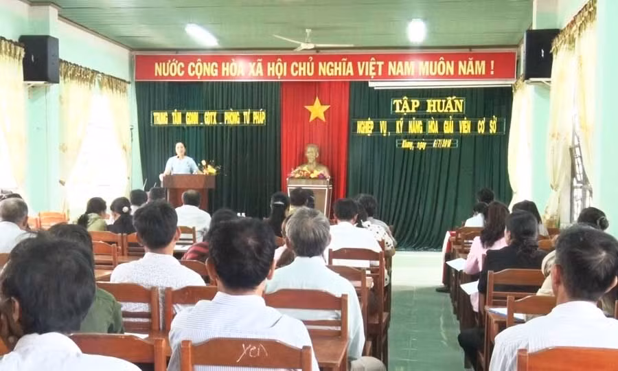 Quang cảnh lớp tập huấn. Ảnh: Hà Duyệt