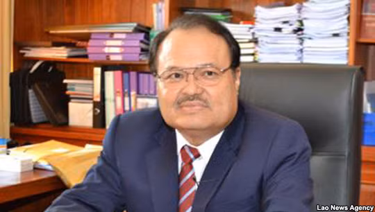 Bộ trưởng Mỏ và Năng lượng Lào Khammany Inthirath. Ảnh: Lao News Agency