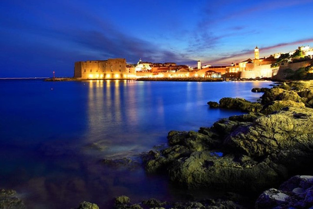 Pháo đài Thánh John của thành cổ Dubrovnik.