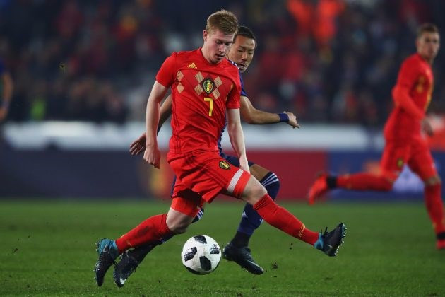 Kevin De Bruyne (áo đỏ). (Nguồn: Getty images) Kevin De Bruyne (áo đỏ). (Nguồn: Getty images)