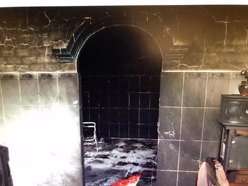  Hiện trường vụ cháy (Ảnh do công an cung cấp)