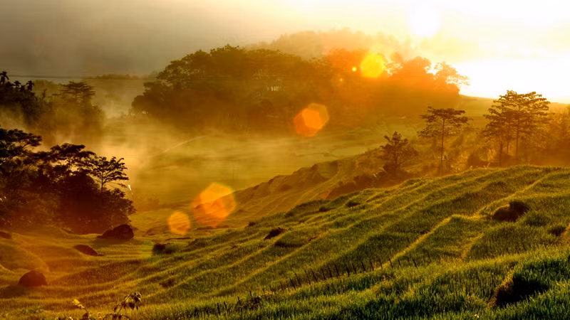 Pù Luông nằm trong Khu bảo tồn Quốc gia Pù Luông, thuộc Bản Đôn, xã Thanh Lâm, huyện Bá Thước, Thanh Hóa (nguồn ảnh: Ivivu)