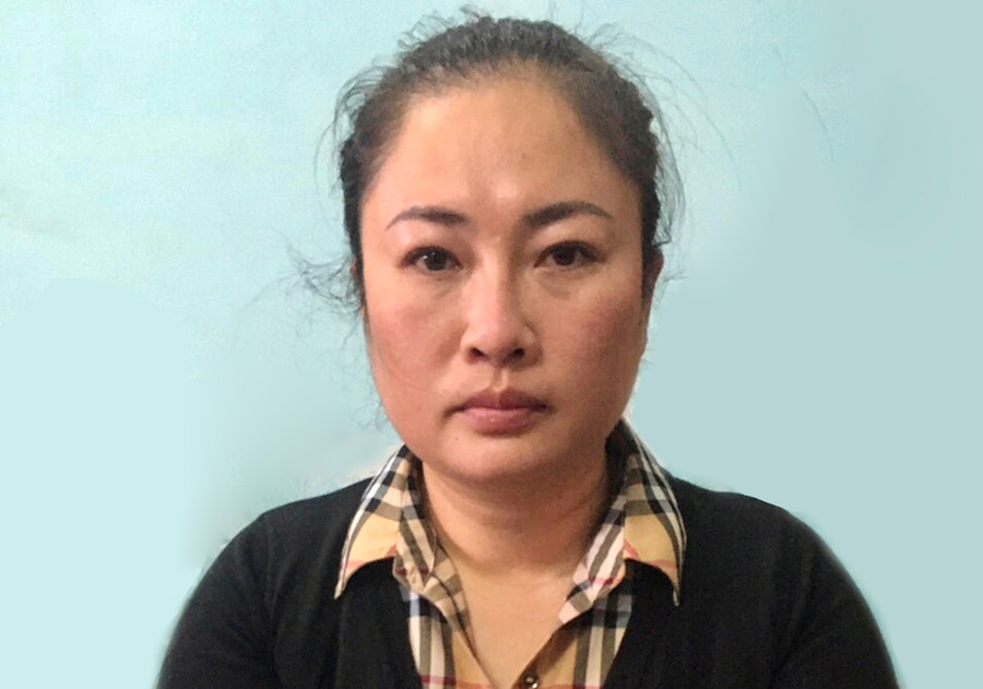  Đối tượng Đỗ Thị Minh Huệ. Ảnh: Thúy Trinh