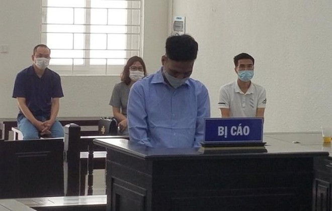 Bị cáo Vũ Tuấn Dũng tại phiên toà - Ảnh: L.V.