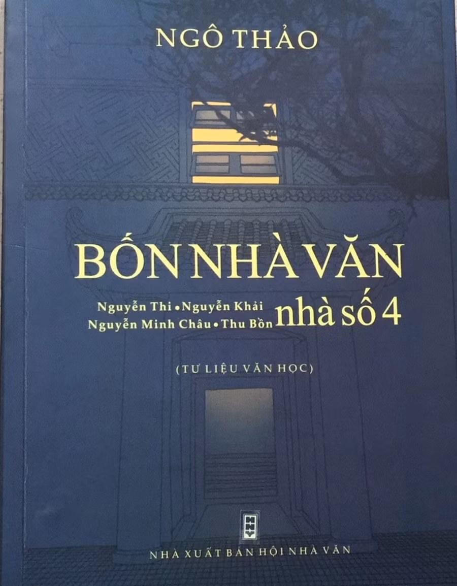 Bìa sách Bốn nhà văn nhà số 4. ẢNH: N.K.P