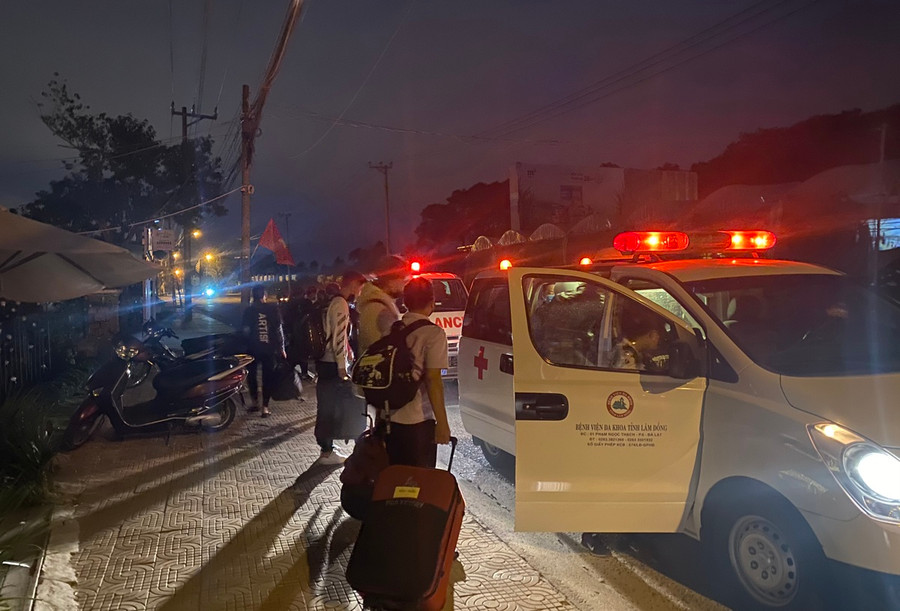 Truy vết các trường hợp liên quan BN 3141 đến Đà Lạt du lịch. ẢNH: LÂM VIÊN