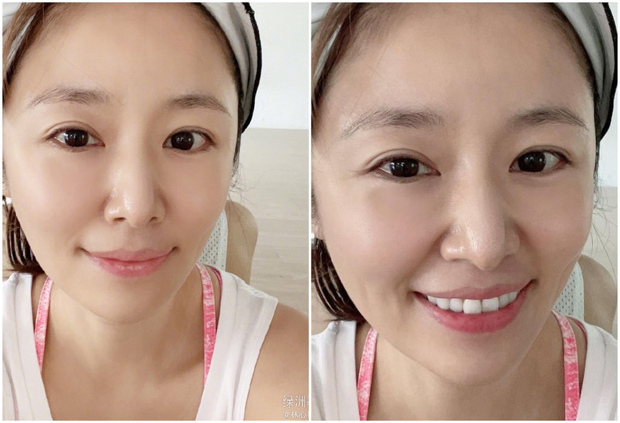 Mỹ nhân sinh năm 1975 với làn da trắng sáng sau khi tập luyện thể thao. ẢNH: WEIBO NV