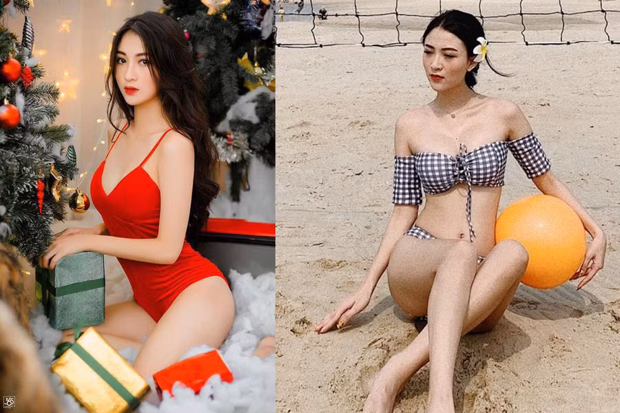 Vũ Thị Anh Thư (Thư Vũ) từng gây chú ý khi thi 'Hoa hậu Việt Nam 2020'. ẢNH: FBNV