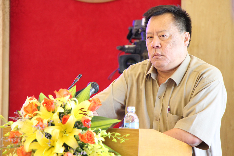 Ông Võ Tấn Thái khi còn là Giám đốc Sở TN-MT tỉnh Khánh Hòa - Ảnh: Phan Lê Ông Võ Tấn Thái khi còn là Giám đốc Sở TN-MT tỉnh Khánh Hòa - Ảnh: Phan Lê