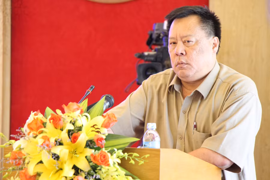 Ông Võ Tấn Thái khi còn là Giám đốc Sở TN-MT tỉnh Khánh Hòa - Ảnh: Phan Lê