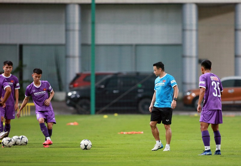 U22 Việt Nam đang tập trung tại Trung tâm đào tạo bóng đá trẻ Việt Nam. Ảnh: VFF