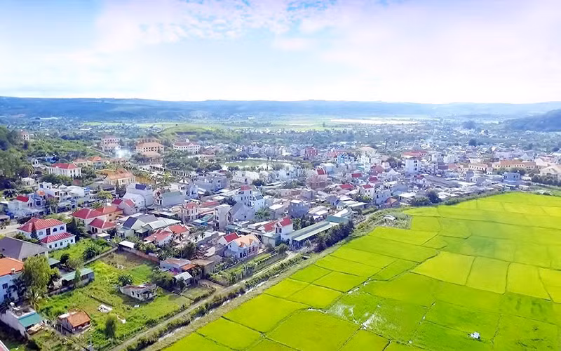 Miền quê trù phú ở huyện Lâm Hà (tỉnh Lâm Đồng). 