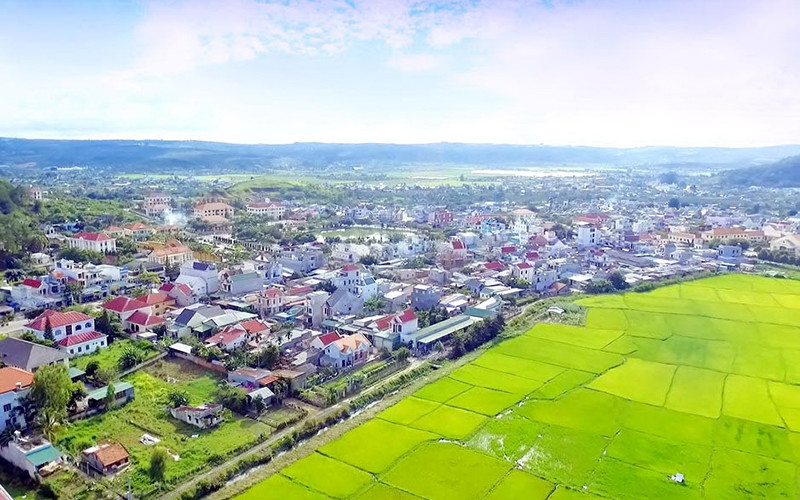 Miền quê trù phú ở huyện Lâm Hà (tỉnh Lâm Đồng). 