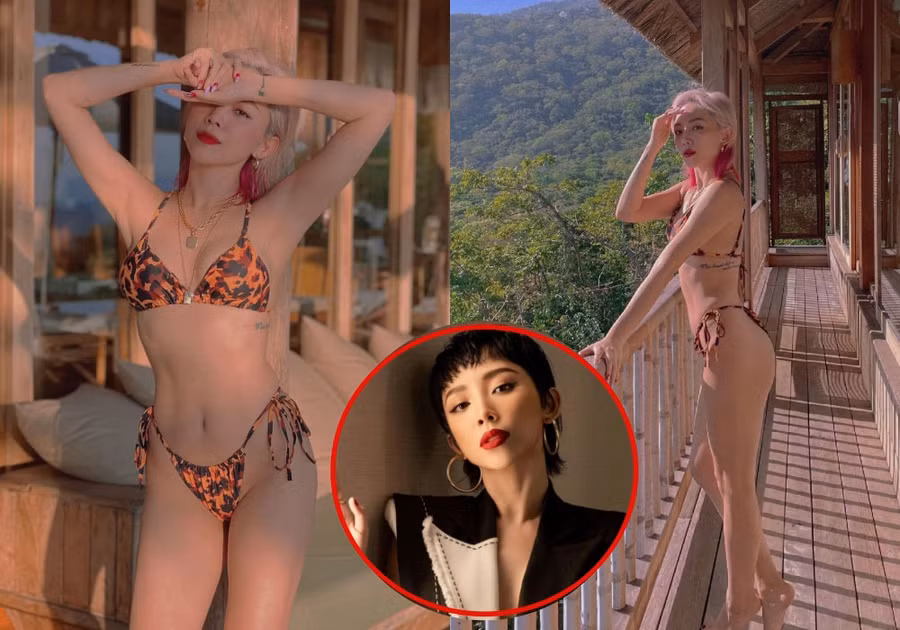 Tóc Tiên thả dáng bốc lửa trong kỳ nghỉ dưỡng. ẢNH: INSTAGRAM NV