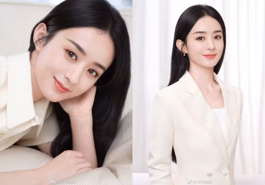 Triệu Lệ Dĩnh sang trọng trong bộ ảnh quảng bá cho Dior. ẢNH: WEIBO NV