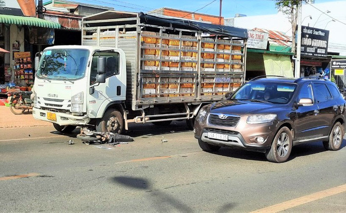 Hiện trường vụ tai nạn.