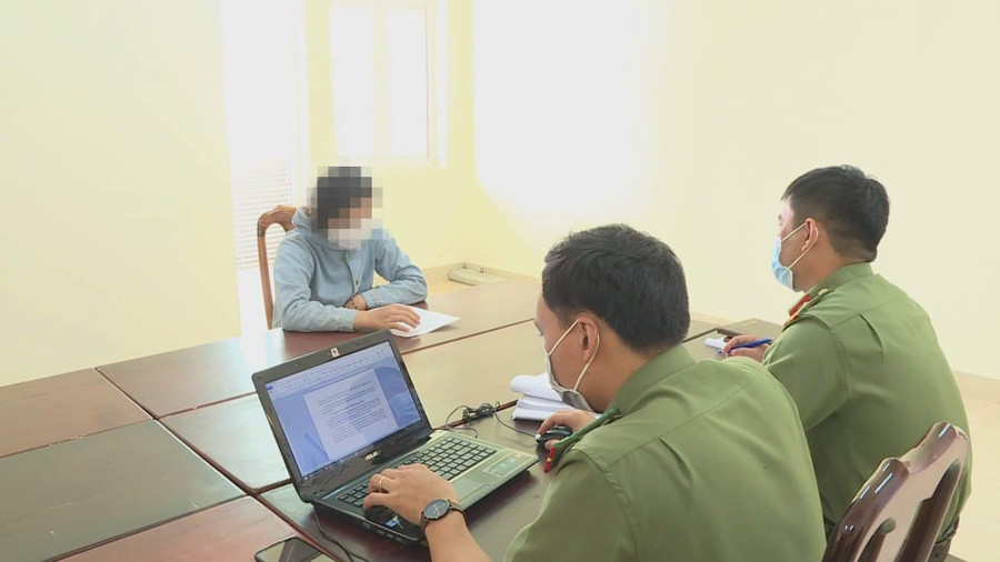 P.T.P tại cơ quan công an.