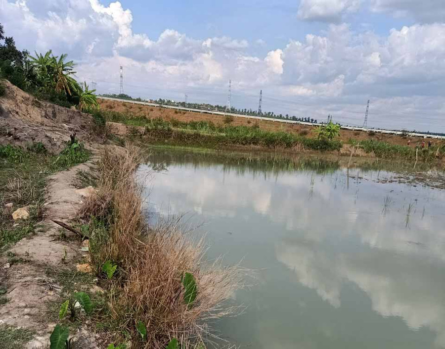 Nơi em Lộc bị đuối nước. Ảnh: Lê Nam Nơi cháu Lộc bị đuối nước
