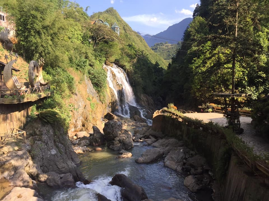 Những con suối nhỏ ở bản Cát Cát. Ảnh: Thào A Pế 