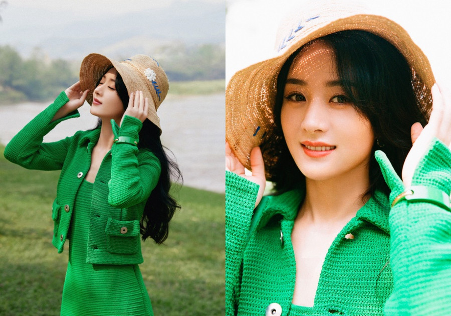 Triệu Lệ Dĩnh được khen trẻ như gái đôi mươi trong bộ ảnh kỷ niệm 15 năm đóng phim. ẢNH: WEIBO NV