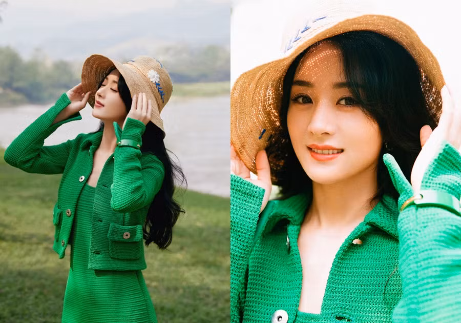 Triệu Lệ Dĩnh được khen trẻ như gái đôi mươi trong bộ ảnh kỷ niệm 15 năm đóng phim. ẢNH: WEIBO NV