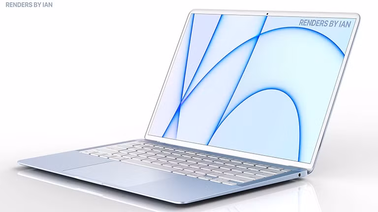 Ý tưởng thiết kế MacBook Air màu xanh được đưa ra bởi Ian Zelbo. ẢNH CHỤP MÀN HÌNH