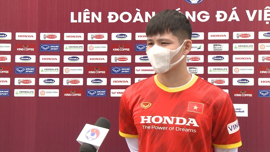 Trung vệ Liễu Quang Vinh là nhân tố hứa hẹn của U22 Việt Nam. Ảnh: VFF