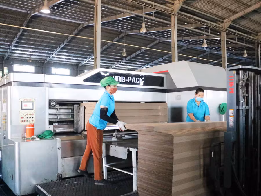 Công nhân làm việc tại Công ty cổ phần Iapacco. Ảnh: Nhật Hào 