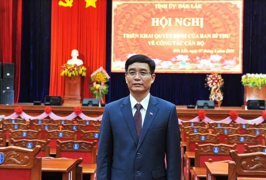 Ông Nguyễn Đình Trung là tân Bí thư Tỉnh uỷ Đắk Lắk nhiệm kỳ 2020-2025. Ảnh: B.T