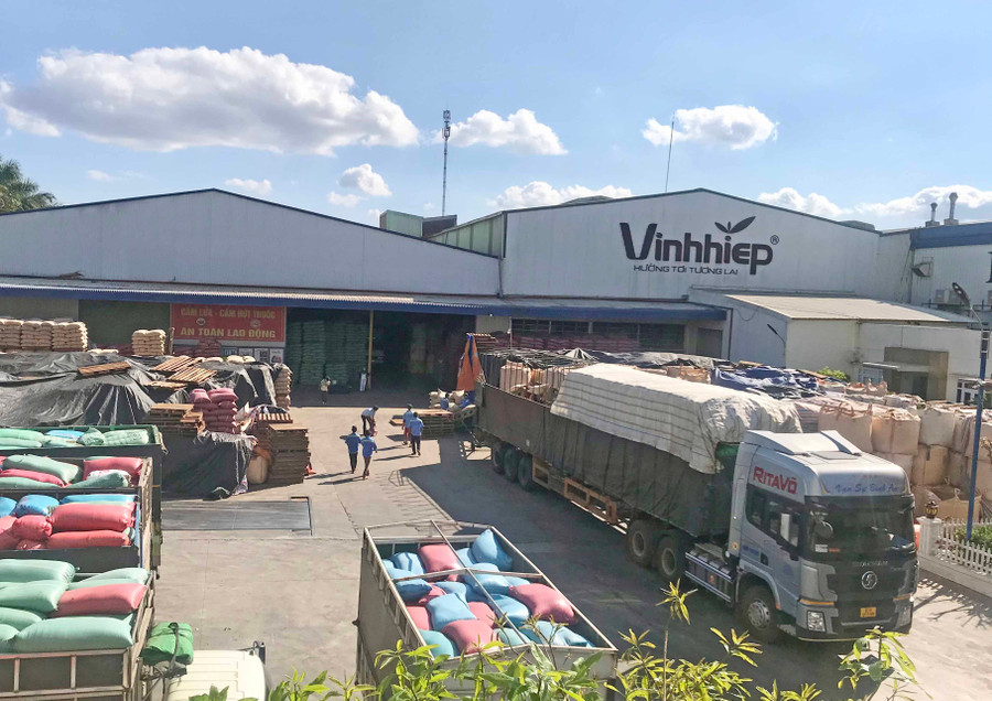 Công ty TNHH Vĩnh Hiệp là doanh nghiệp chủ lực xuất khẩu của tỉnh với kim ngạch bình quân đạt khoảng 150 USD/năm. Ảnh: Vũ Thảo