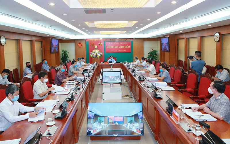  Quang cảnh Kỳ họp thứ ba của Ủy ban Kiểm tra T.Ư - Ảnh: Phương Hoa/TTXVN)