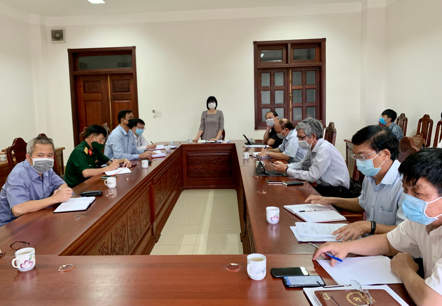  Phó Chủ tịch UBND tỉnh Nguyễn Thị Thanh Lịch phát biểu tại cuộc họp. Ảnh: Như Nguyện